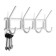 Tundra hanger, 4 hook, snow-white, plastic, 1 pc.