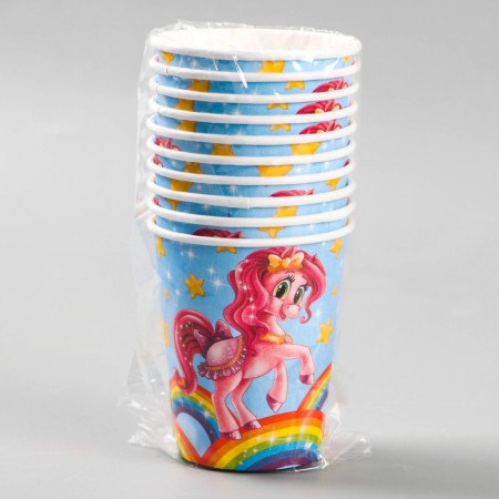 A single -single paper "Pony" Rainbow and Stars, 250 ml-3