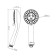 Bravat Eco P70136CP-1-RRUS shower watering can, 3 modes, d = 87 mm, chrome