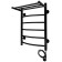 Electric towel "Sanprise" Classic P6, 400x600 mm, with a shelf, a university, black