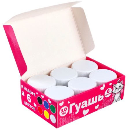 Gouache 6 colors of 10 ml, aristocrats cats-7