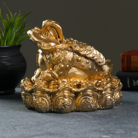 Pigger "Zhaba Feng Shui" gold, 18x18cm-1