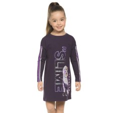 Dress for girls, height 86 cm, blueberry color