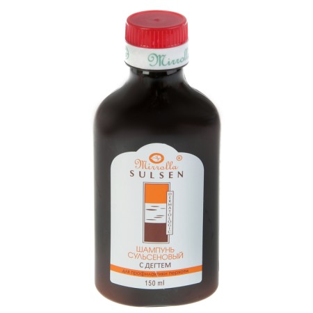 Shampoo Mirrolla "Sulsen Mita" 1% with a tar, 150 ml