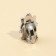 Earrings Clips and pendant "Queen", 8 x 9 cm