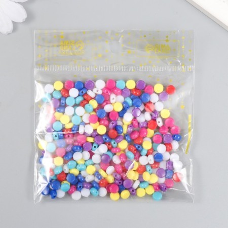 Beads for creativity Plastic "Color Coarse" set 20 grams 0.3x0.5x0.5 cm-4