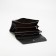 Women's wallet on the button, black color