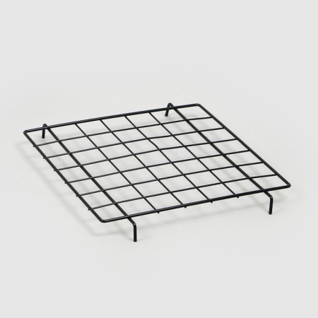 The basket-drill is folding, on wheels, 1 shelf, 40 × 40 × 80 cm, black color-7