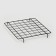The basket-drill is folding, on wheels, 1 shelf, 40 × 40 × 80 cm, black color