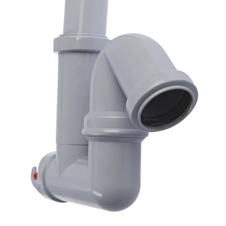 Siphon for the Any Plast shell F5320, 1 1/4 "x 40 mm, without release, displaced, discharge-4