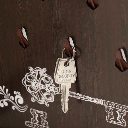 Key closed "London" 26.5x31.5 cm nut-3