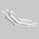 Corner Connector 135 ° Exign built under GCL 9.5 mm, white