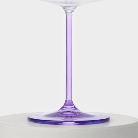 A set of glass glasses for the wine Rainbow Fresh, 600 ml, decor, 6 pcs-2