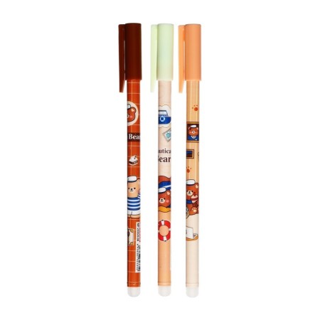 Gel handle with erased ink, blue rod, 0.38 mm, Bearal housing, mix-2