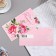 Money envelope "Happy Birthday!" pink background, 18.5x8.5 cm