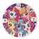 Diamond mosaic for children with partial filling on the watch "Unicorn", 20 x 20 cm