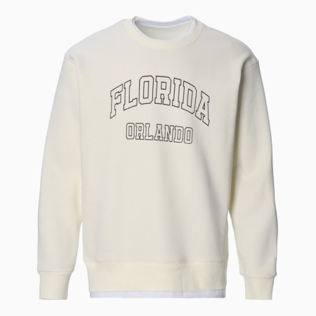 The male sweatshirt was launched, the color is milk, size 54-2