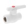 Ball bar valve, d = 20 x 1/2 ", internal thread, combined, polypropylene