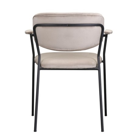 Eirill chair, 530 × 590 × 770 mm, velor, gray-beige color-16
