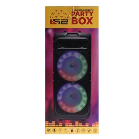 Portable karaoke system B52 Party Box, 40 W, FM, AUX, USB, BT, 4500 mAh, subv., Black-15
