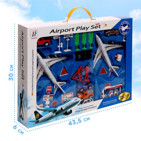 Game set with inertial transport "Airport", mix-6
