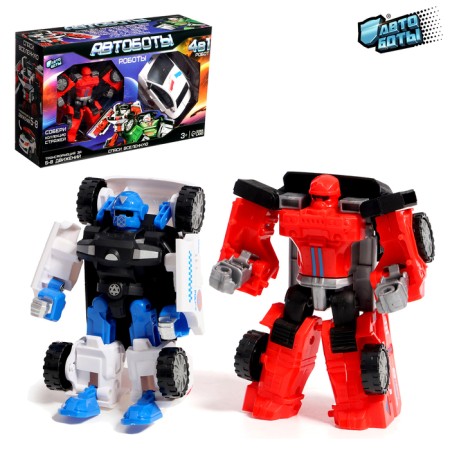 Set of robots "Autobots", 2 pieces, policeman and firefighter