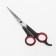 Scissors hairdressers, with emphasis, blade-6 cm, black/red color, h-087