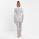 Women's thermal underwear (longshit, leggings) minku color gray melange, size 46
