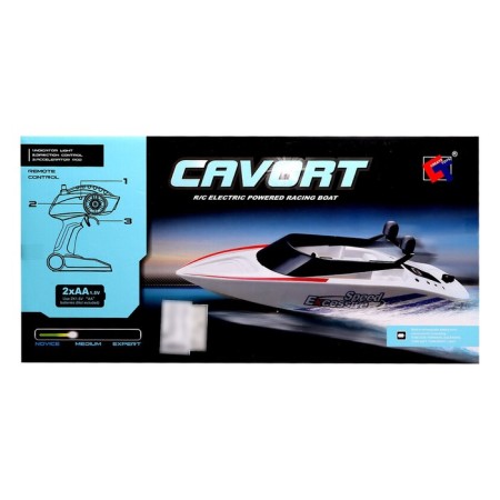 The radio -controlled “speedboat” boat works on the battery, the color is white-6