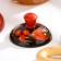 Solonka "Berry", with a lid, 8.5 × 6 cm, Khokhloma