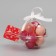 Set of balls plastic D-3 cm, 12 pcs "Shtar" silk, pink-red