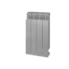 Bimetallic radiator Global Style Plus 500, 100 mm, 4 sections, color gray color