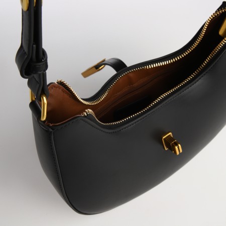 Female bag Textura, small size, black color-7