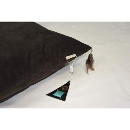 Pillowcase "Jasmine", size 45x45 cm, chocolate color-3