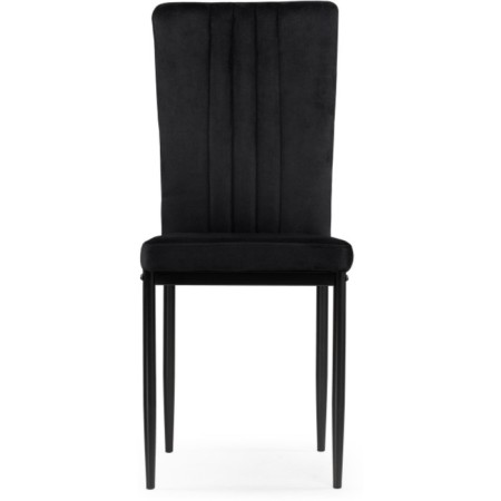 Stool on the metal frame Rek Metal/velor, black/black 42x54x94 cm-1