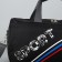 Sports bag with lightning, long belt, black color