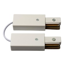 The connector for 2 tire pipelines type G, flexible. Single -phase. Uniel, IP20, white color