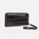 Women's wallet with lightning, with a pen, brown color