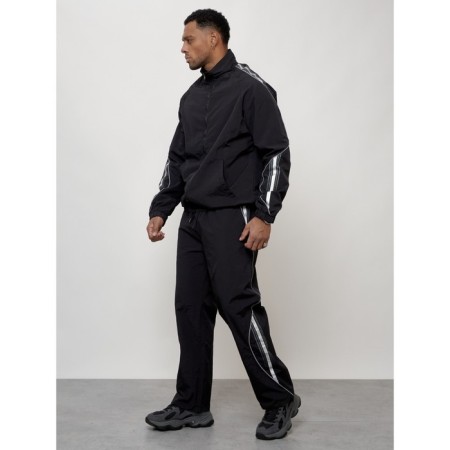 Sports suit men's, size 48, black color-1