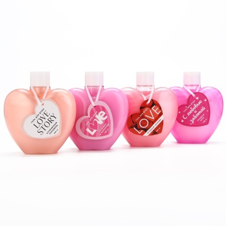 Shower gel Love Story, 430 ml, strawberry caramel, pure happiness-8