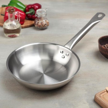 Pan, d = 22 cm, h = 5 cm, triple bottom, induction