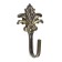 Hook for curtains ks010, one -rod, bronze color