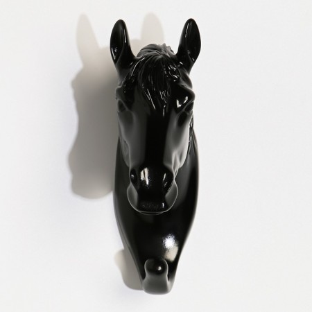 Nast-Hall decor "Horse" 12 x 3.8 cm, black-1