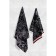Tainted tange Arya Home Dinis, 550 gr, size 50x90 cm, black color