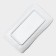 The dish "White East", 25.5 × 15 × 2 cm, white color