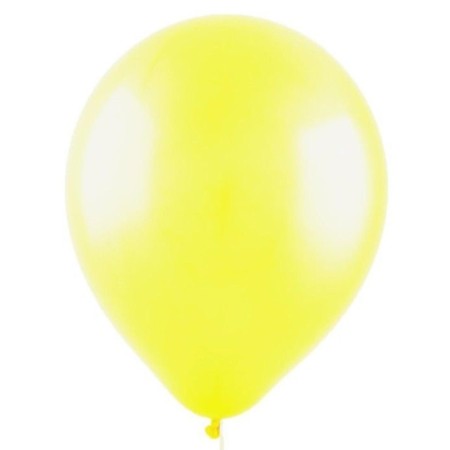 Latex ball 12 ", pastel, set 100 pcs., Yellow color-1