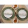 Serving napkin on the table “Loft”, d = 38 cm, green color