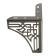 Furniture support cappio carved OP01, h = 130 mm. 10.5*10.5, glossy color black