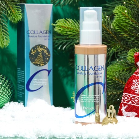 Moisturizing tonal cream with collagen Enough Collagen Moisture Foundation SPF 15, tone 21, 100 ml-3