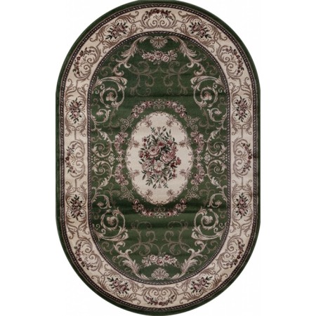 Oval carpet Merinos colizey, size 200x400 cm, color Green